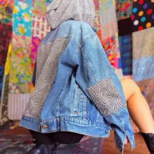 OOAK Patchwork Denim Jacket - M