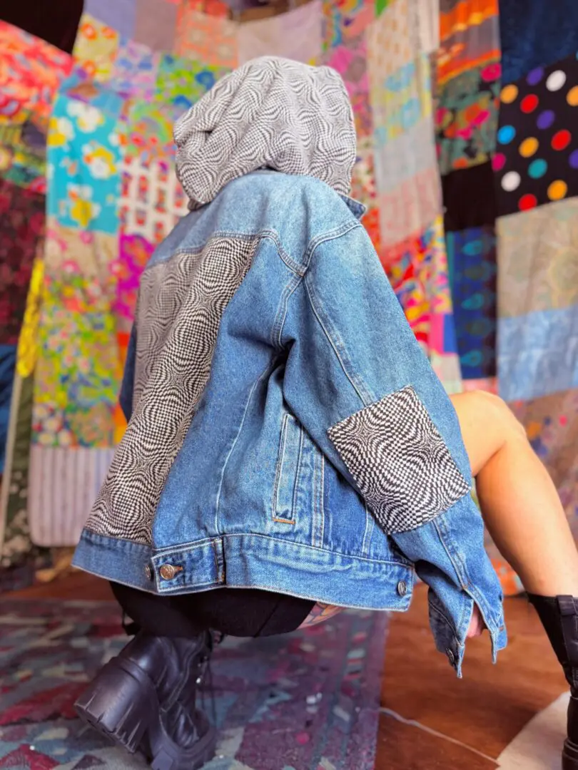 OOAK Patchwork Denim Jacket - M