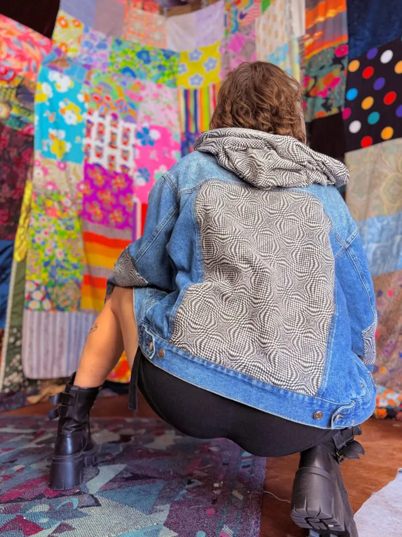 OOAK Patchwork Denim Jacket - M