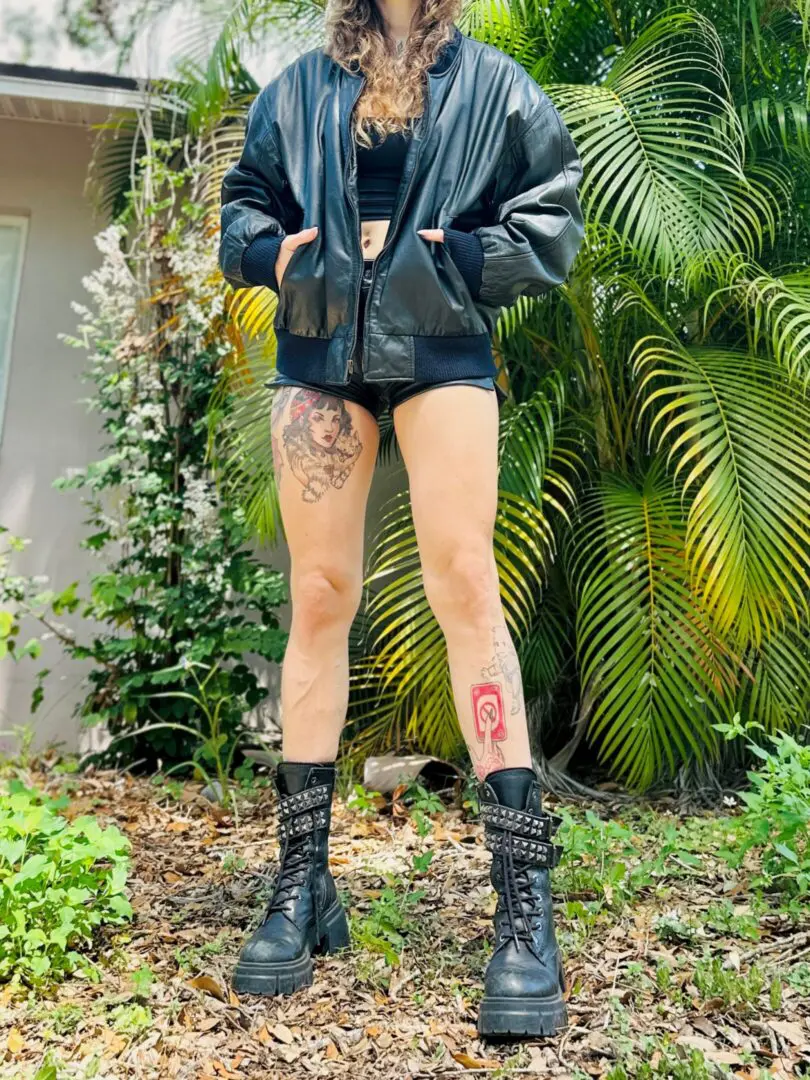OOAK Funktion 3.0 Leather Bomber - M