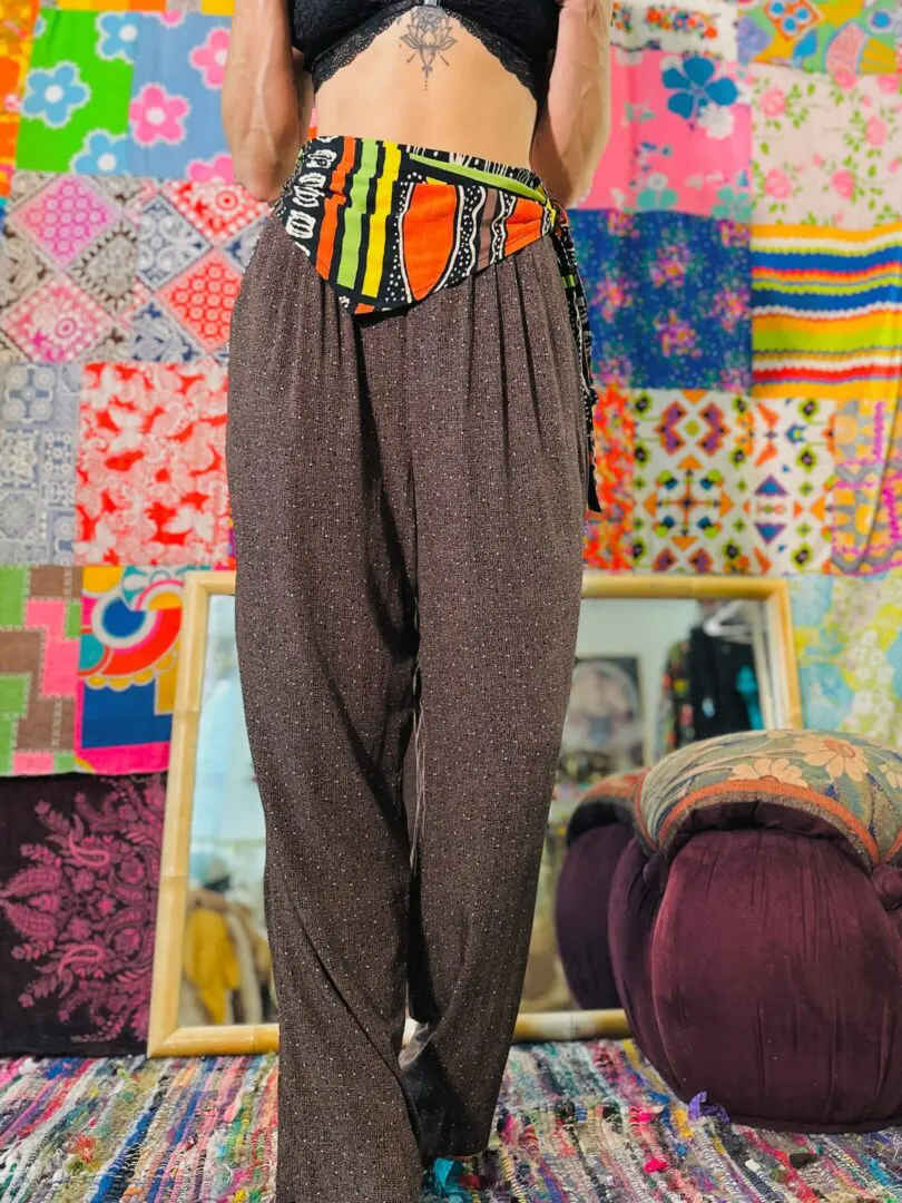 90s Designer Abstract Trousers - S/M