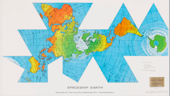 Dymaxion world map projection