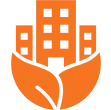 Eco-friendly urban development symbol