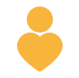 Person icon with heart symbol