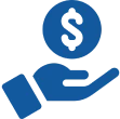 Financial support symbol